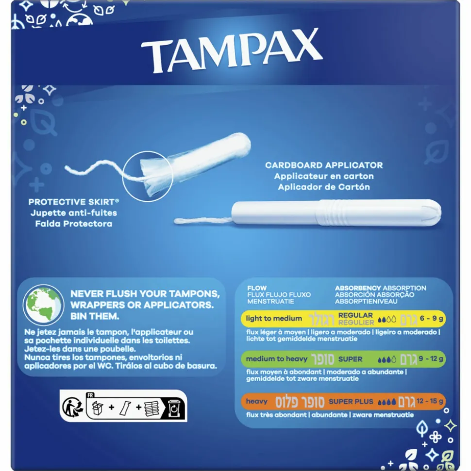 8x Tampax Tampons Super 40 stuks
