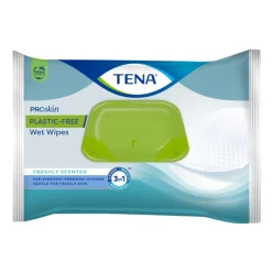 3x TENA Proskin Wet Wipes Plastic Free 32 x 20 cm 48 stuks