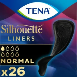 3x TENA Silhouette Pads Black Normal 26 stuks