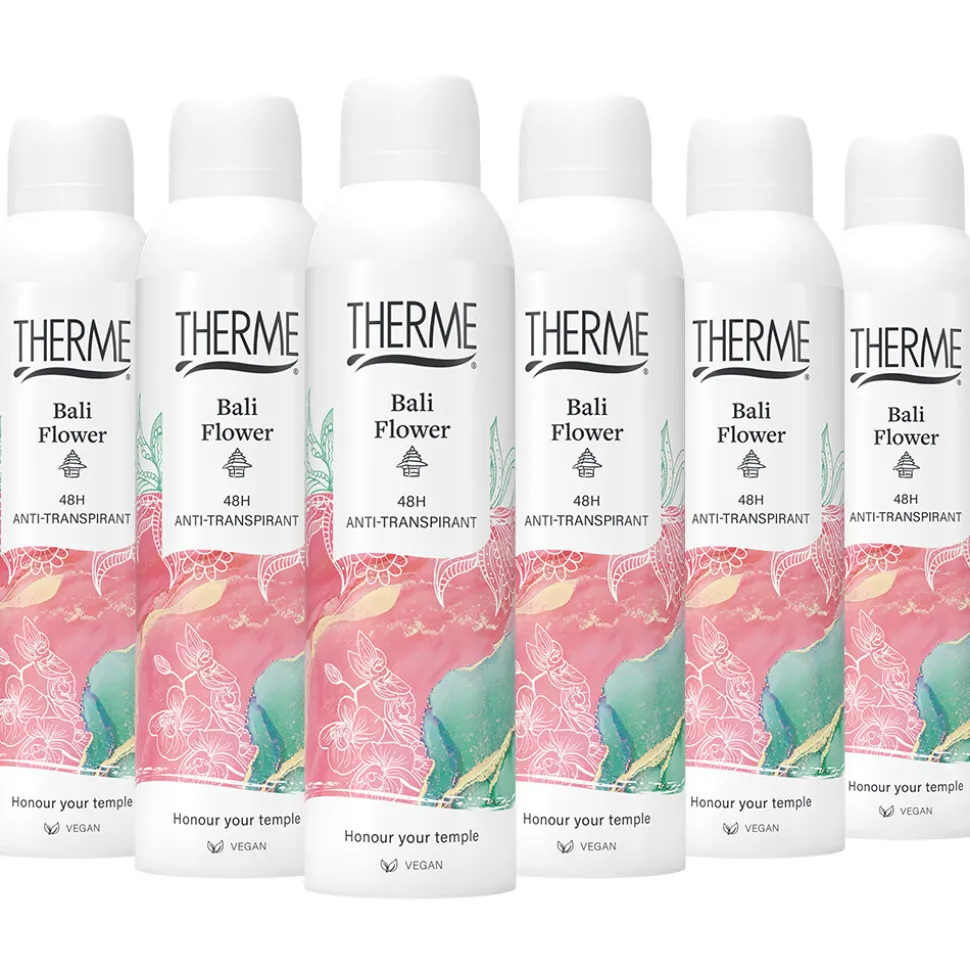 6x Therme Anti-Transpirant Bali Flower 150 ml