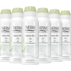 6x Therme Anti-Transpirant Extra Dry Zen White Lotus Spray 125 ml