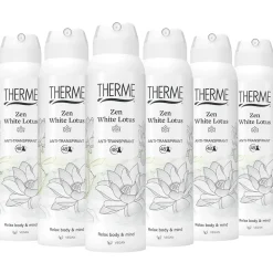 6x Therme Anti-Transpirant Zen White Lotus 150 ml