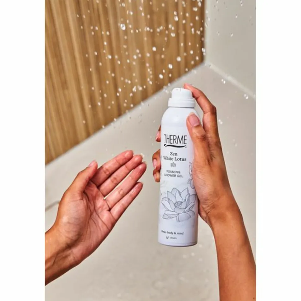 6x Therme Foaming Shower Gel Zen White Lotus 200 ml