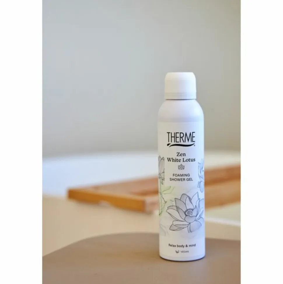 6x Therme Foaming Shower Gel Zen White Lotus 200 ml