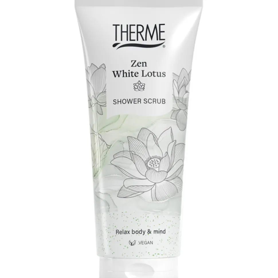 6x Therme Shower Scrub Zen White Lotus 200 ml