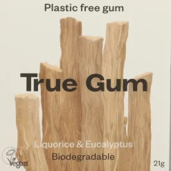 3x True Gum Liquorice & Eucalyptus Sugarfree 21 gr