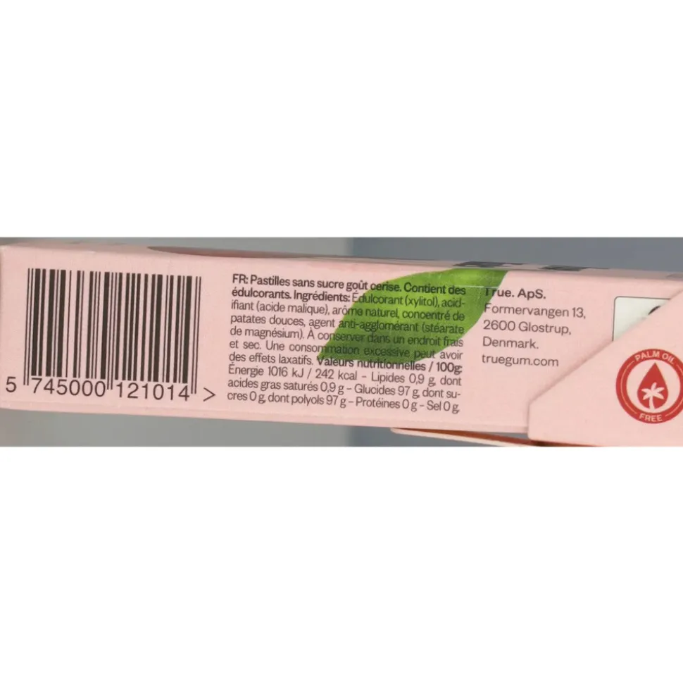 6x True Gum True Mints Cherry 13 gr