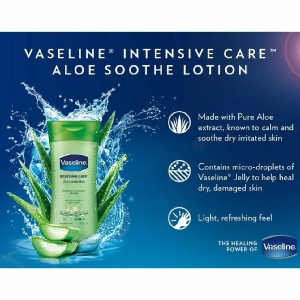 6x Vaseline Bodylotion Aloe Soothe 200 ml