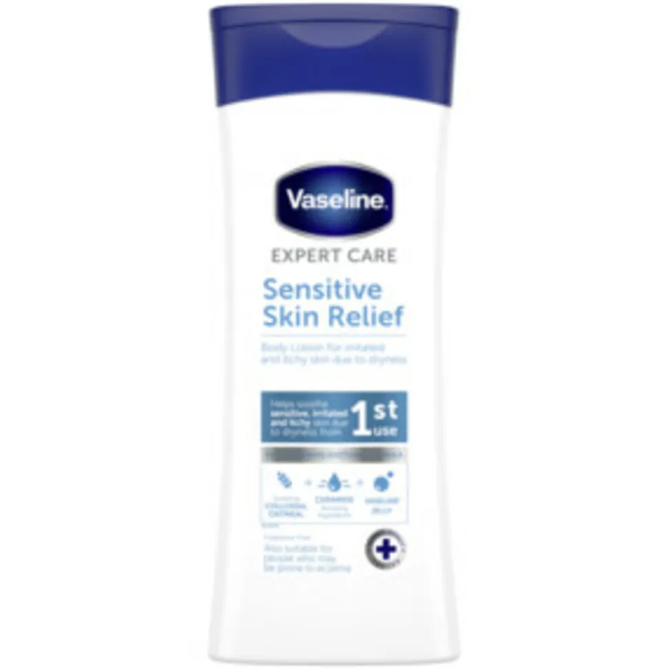 6x Vaseline Bodylotion Sensitive Skin Relief 400 ml