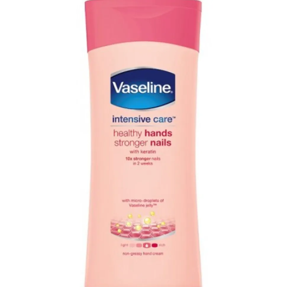 4x Vaseline Handcreme Healthy Hands & Stronger Nails 200 ml