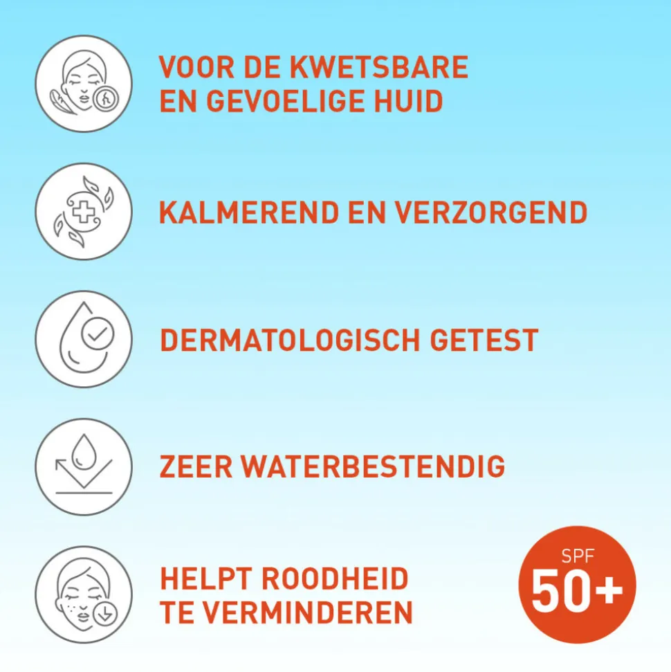 2x Vision Zonnebrand Sensitive SPF 50 185 ml