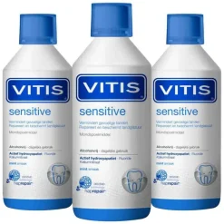 3x Vitis Mondwater Sensitive 500 ml
