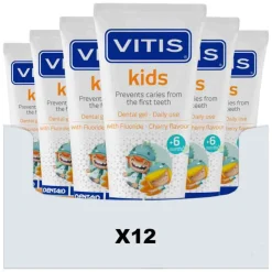12x Vitis Tandpasta Kids 6m+ 50 ml