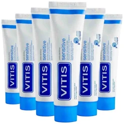 6x Vitis Tandpasta Sensitive 75 ml