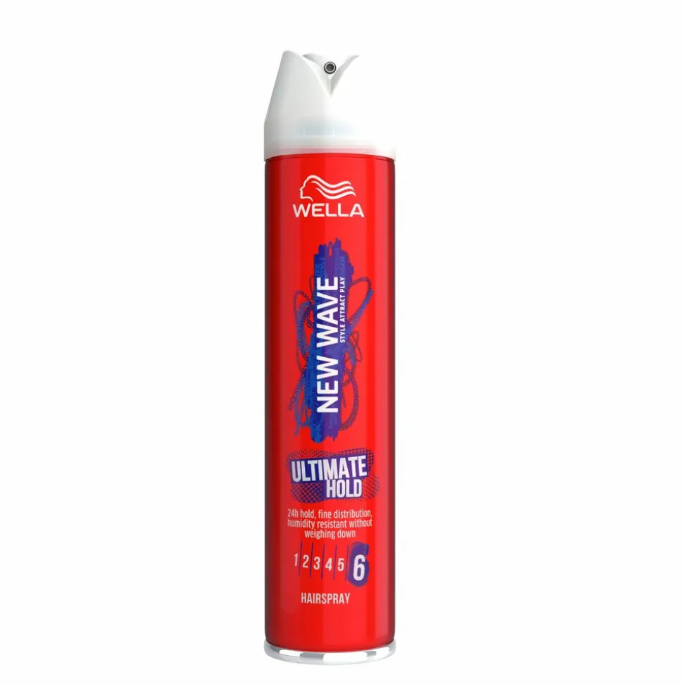 6x Wella New Wave Haarspray Ultimate Hold 400 ml