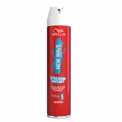 6x Wella New Wave Ultra Strong Power Hold Haarspray 250 ml