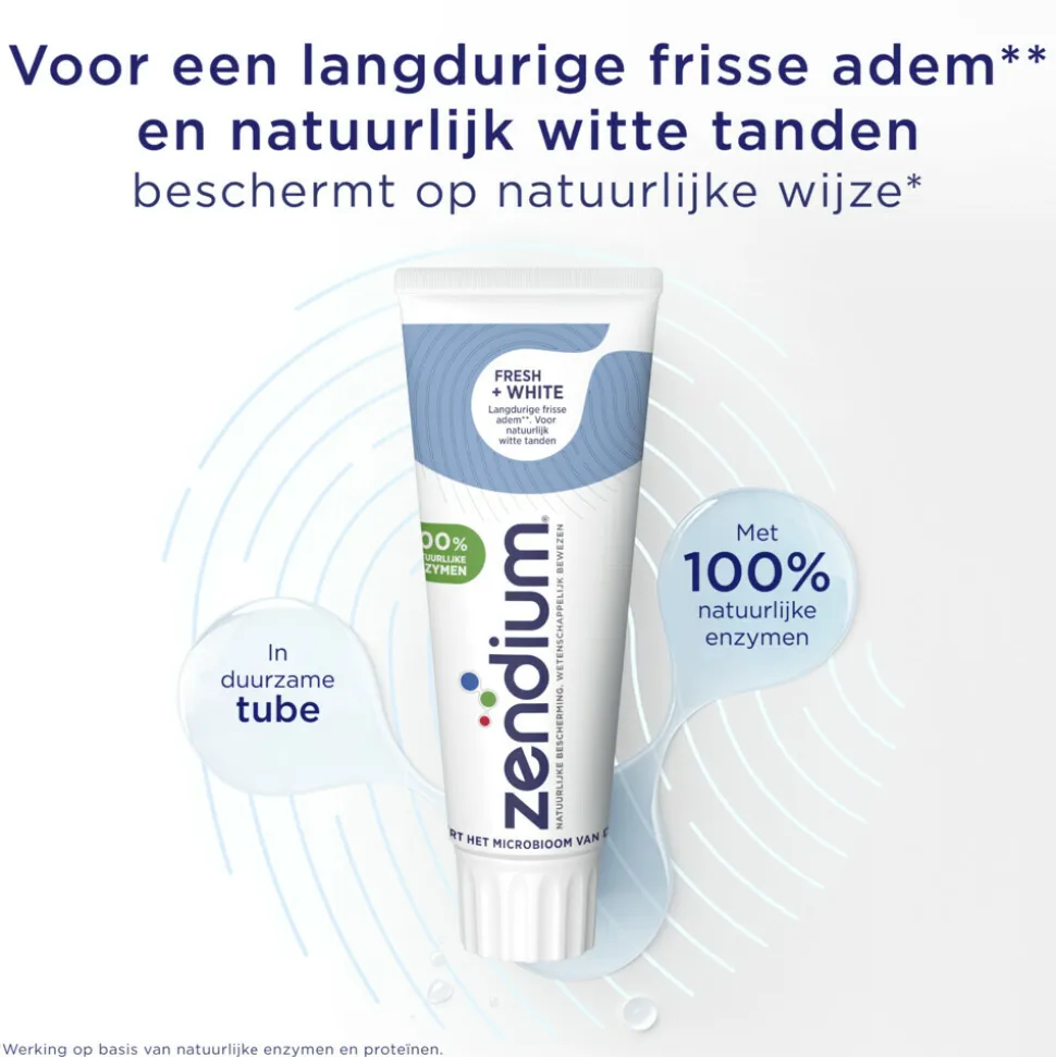 12x Zendium Tandpasta Fresh+White 75 ml