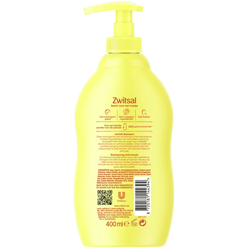 6x Zwitsal Shampoo Anti-Klit 400 ml