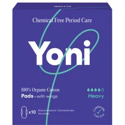 Yoni Biologisch Katoenen Maandverband Heavy 10 stuks