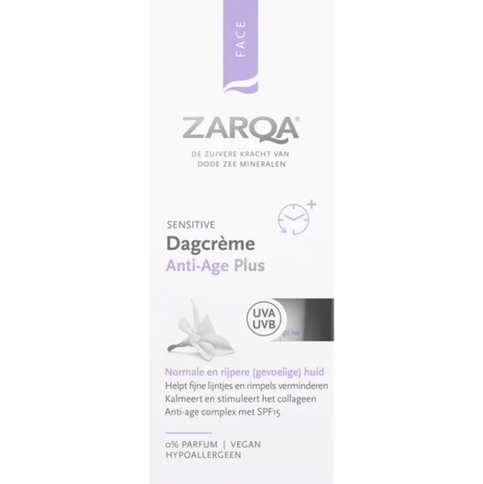 Zarqa Dagcreme Anti-Age Plus SPF15 Sensitive 50 ml