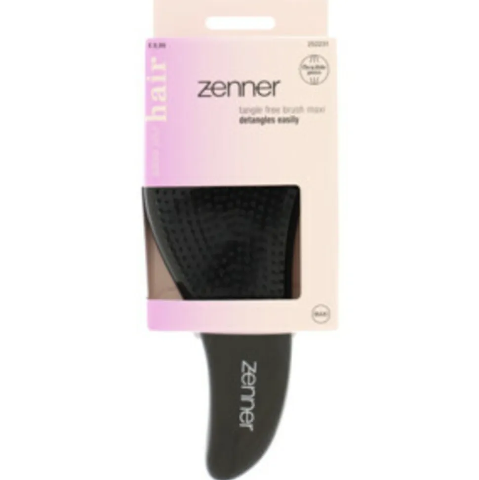 Zenner Haarborstel Tangle Free Maxi Zwart 1 Stuk