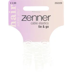Zenner Kabelelastiek Transparant Small 3 stuks